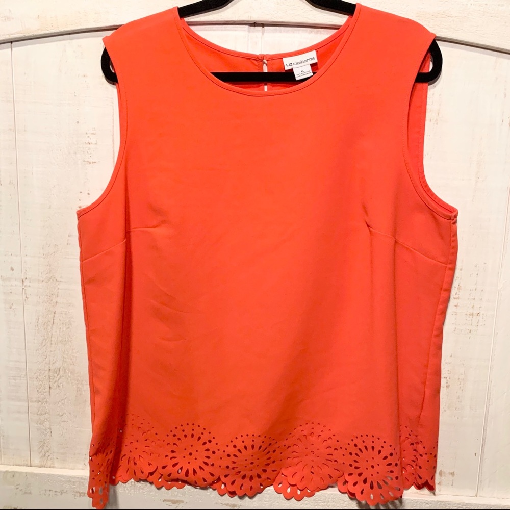 Orange Sleeveless Top